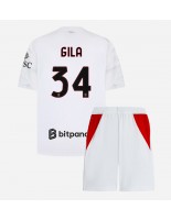 AC Milan Mario Gila #34 Venkovní dres pro děti 2026-27 Krátký Rukáv (+ trenýrky)